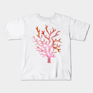 Coral Watercolor Painting 2 Kids T-Shirt